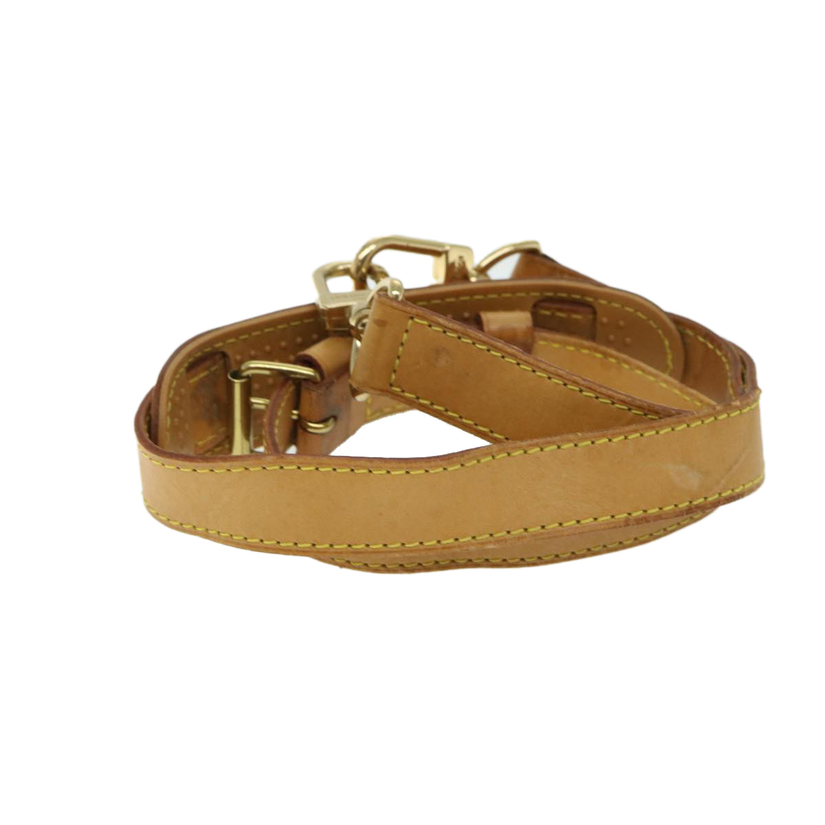 LOUIS VUITTON Adjustable Shoulder Strap Leather 31.1""-37.8"" Beige bs11972