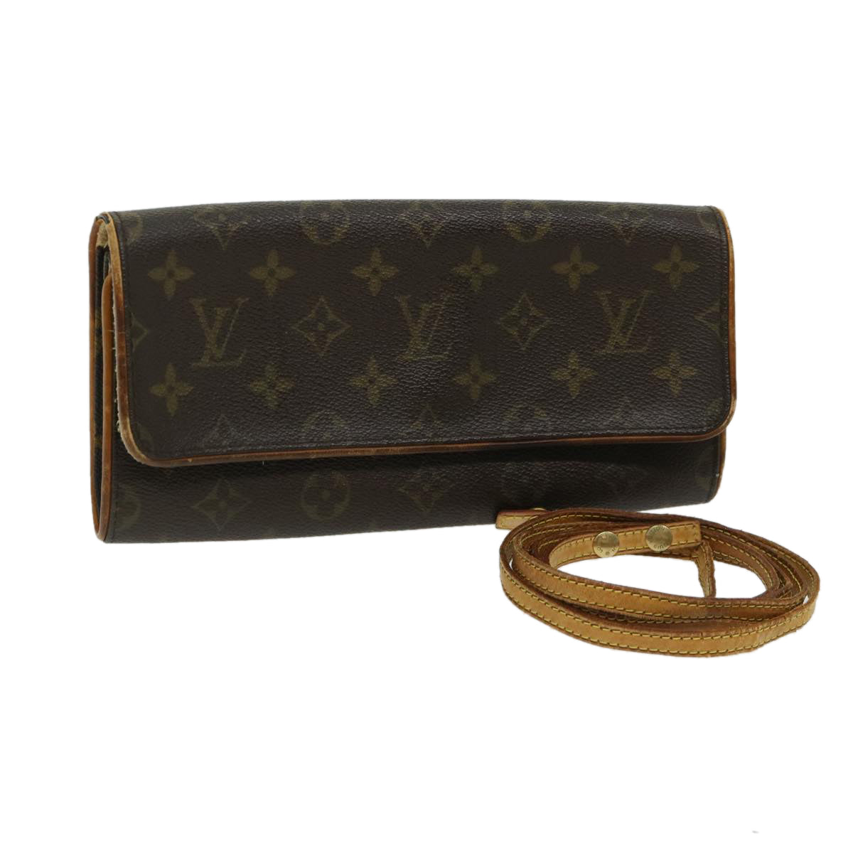 LOUIS VUITTON Monogram Pochette Twin GM Shoulder Bag M51852 LV bs12064
