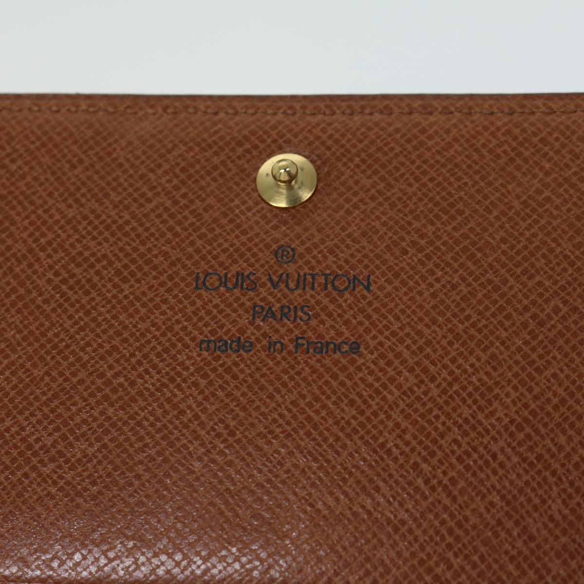 LOUIS VUITTON Monogram Portefeuille Tresol Wallet M61736 LV bs12074