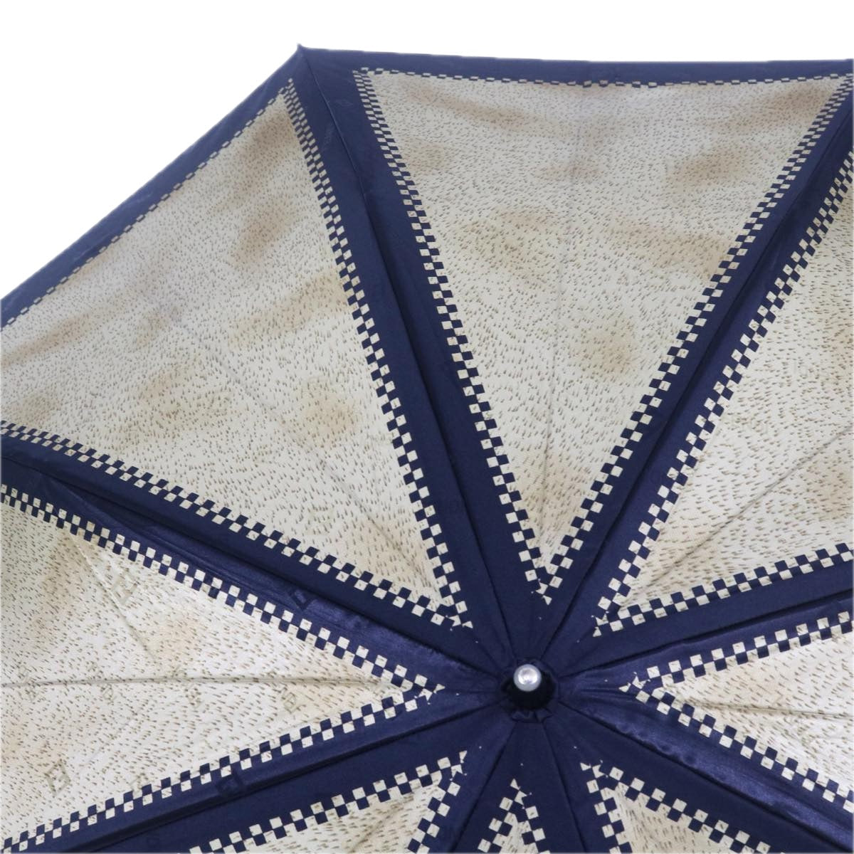 Luxury FendiZucchino Canvas folding Umbrella Nylon Gold Blackbs12295