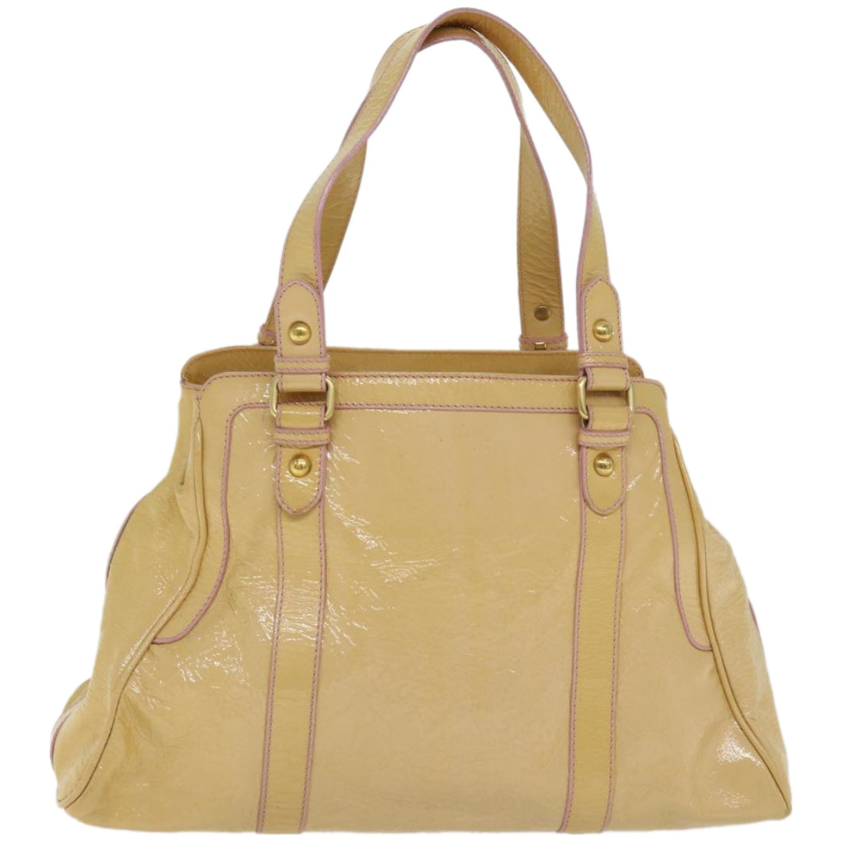 Luxury FendiHand Bag Enamel Beigebs12356