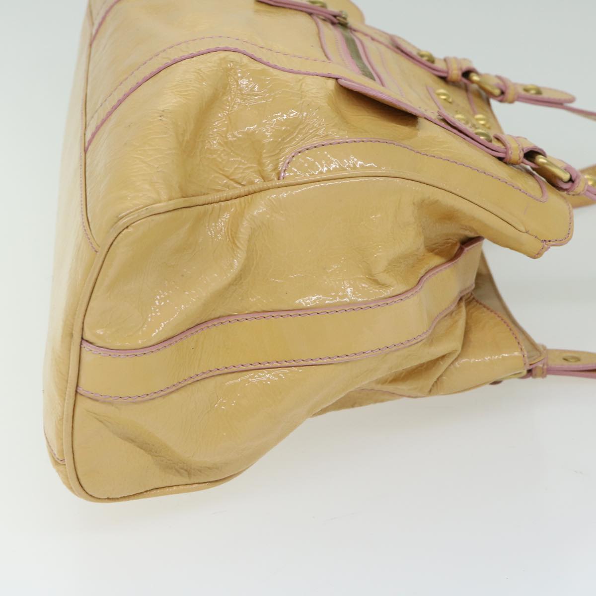 Luxury FendiHand Bag Enamel Beigebs12356