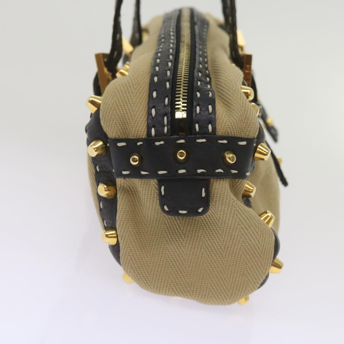 Luxury FendiHand Bag Canvas Beigebs12367
