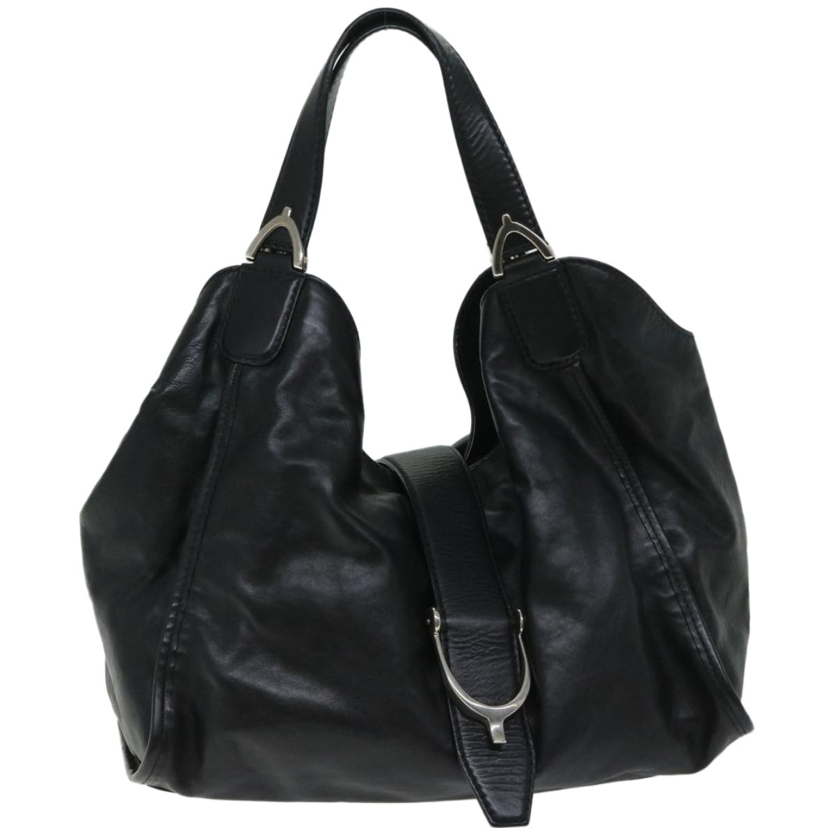 GUCCI Hand Bag Leather Black 296856  bs12399