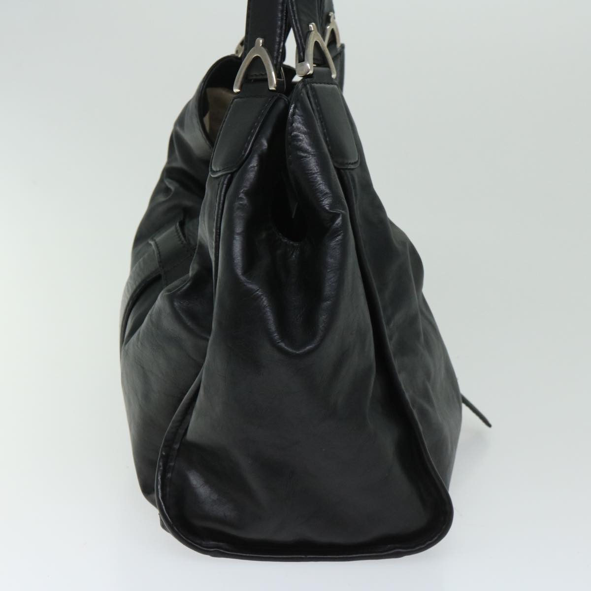 GUCCI Hand Bag Leather Black 296856  bs12399