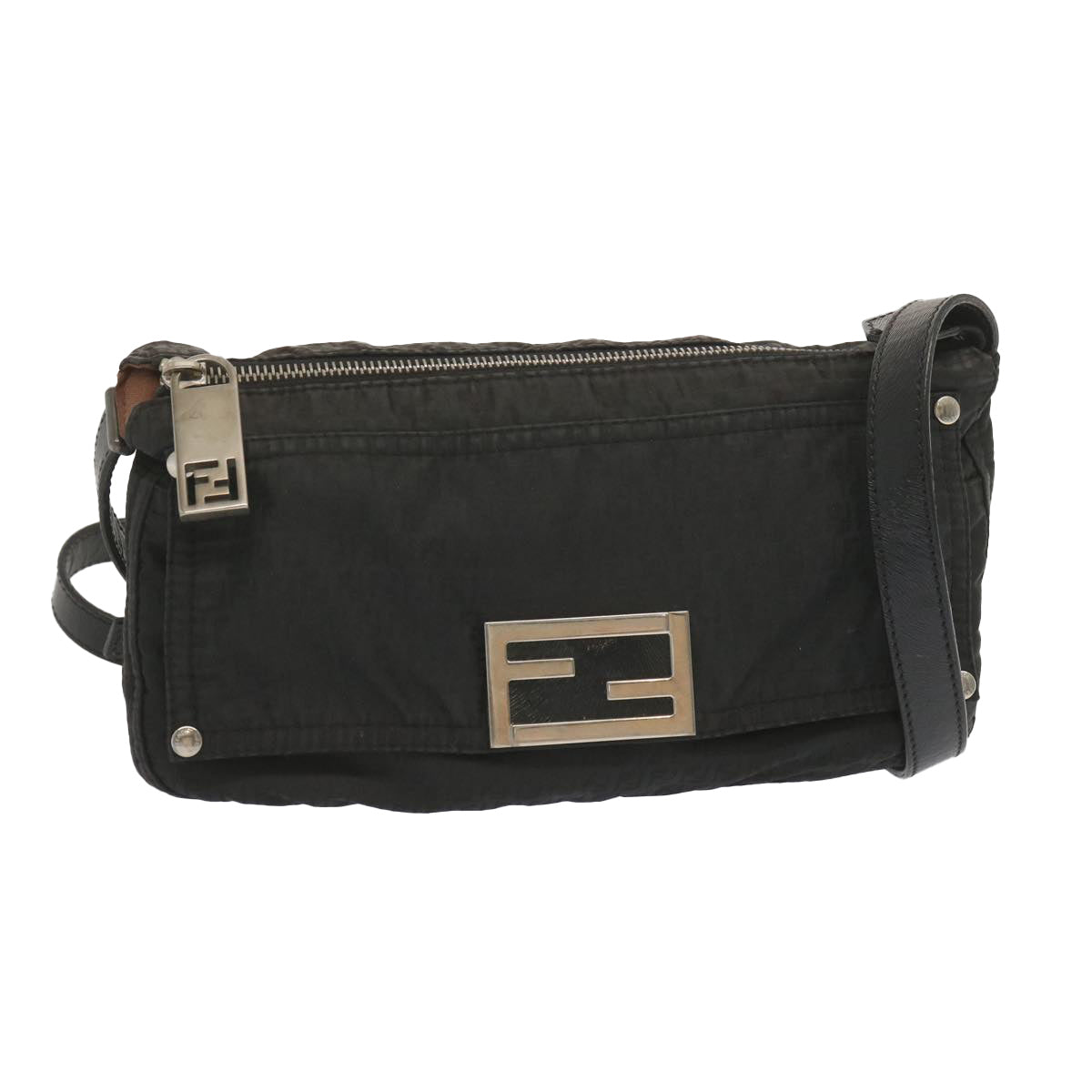 Luxury FendiShoulder Bag Nylon Blackbs12484