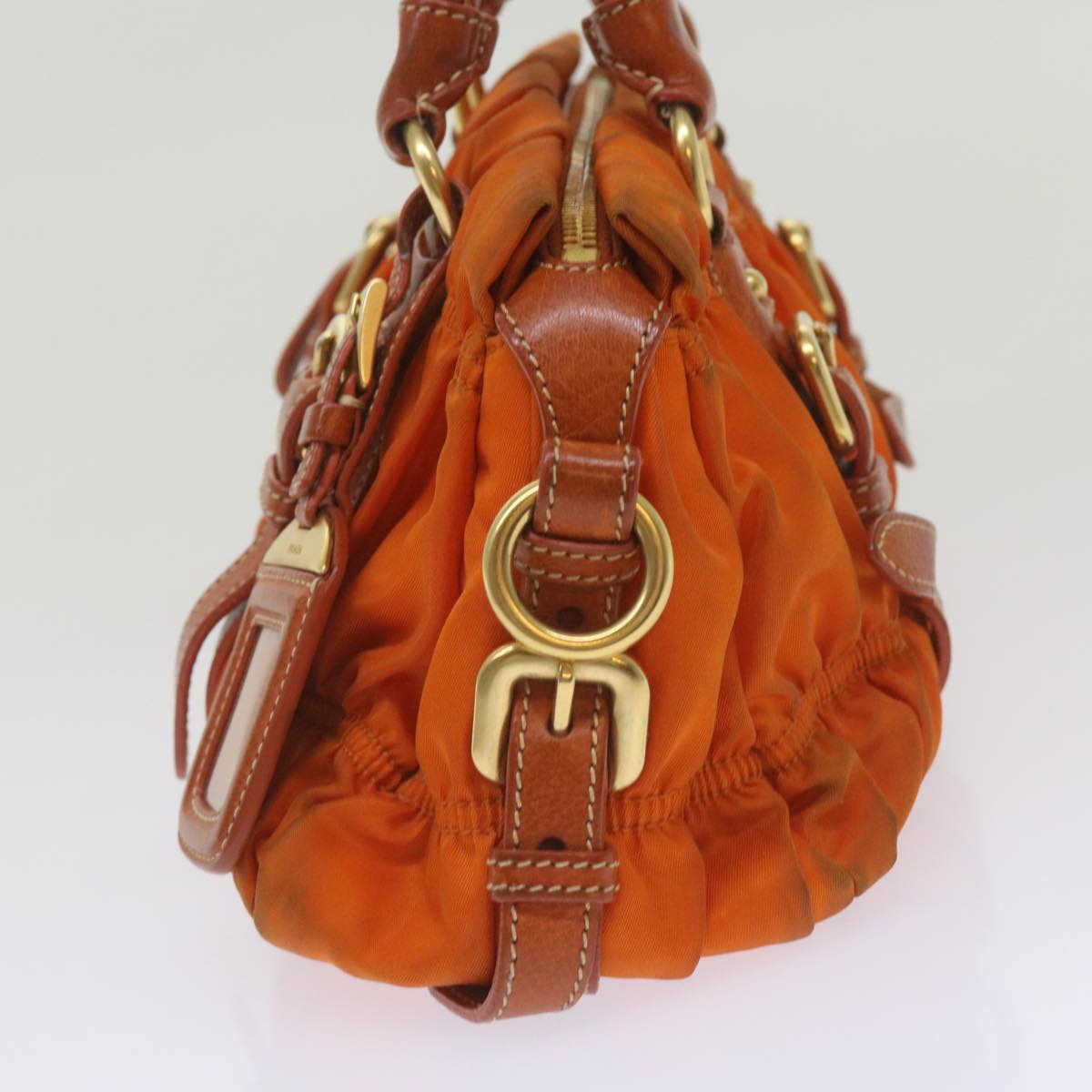 Luxury PradaHand Bag Nylon 2way Orange bs12509
