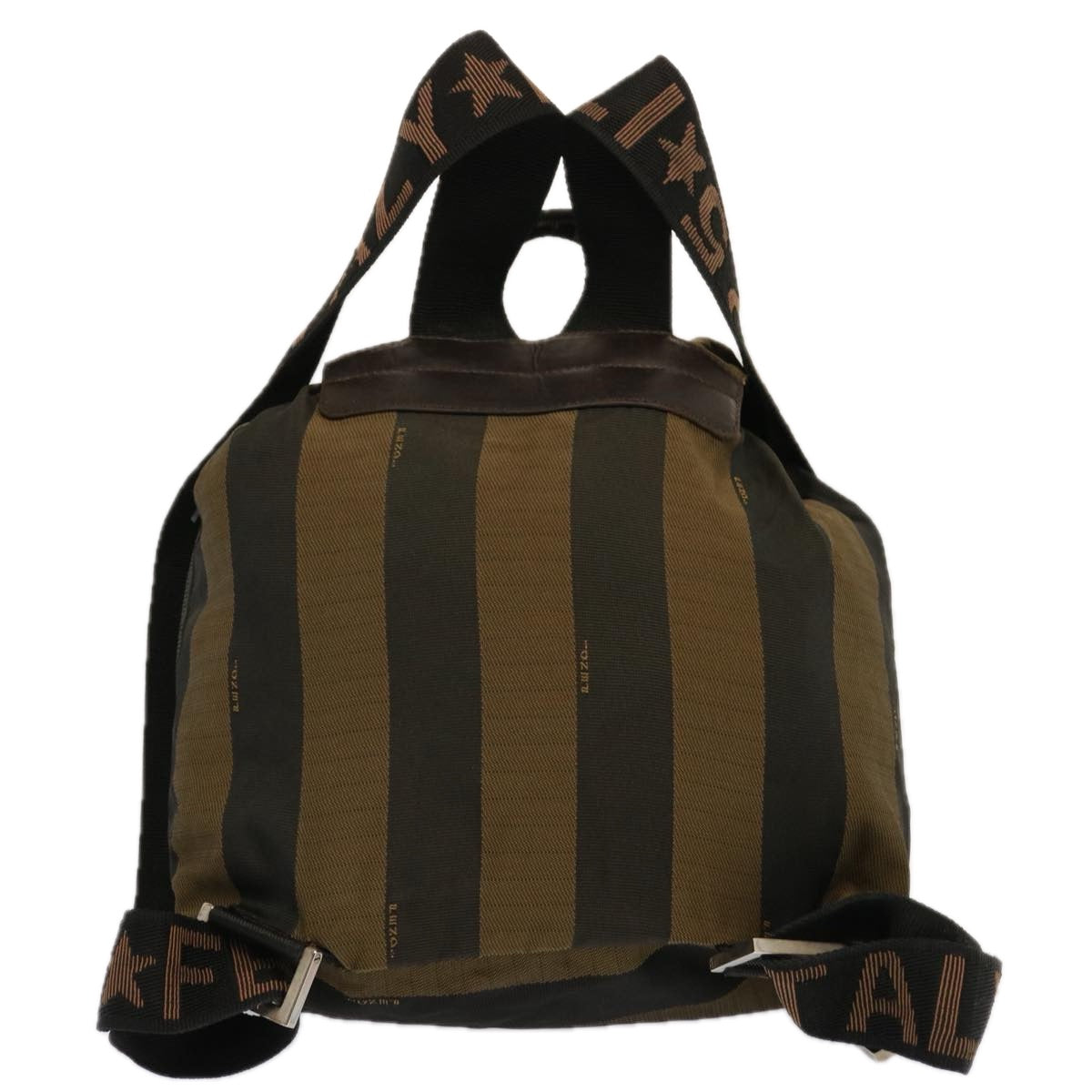 Luxury FendiPecan Canvas Backpack Nylon Brownbs12549
