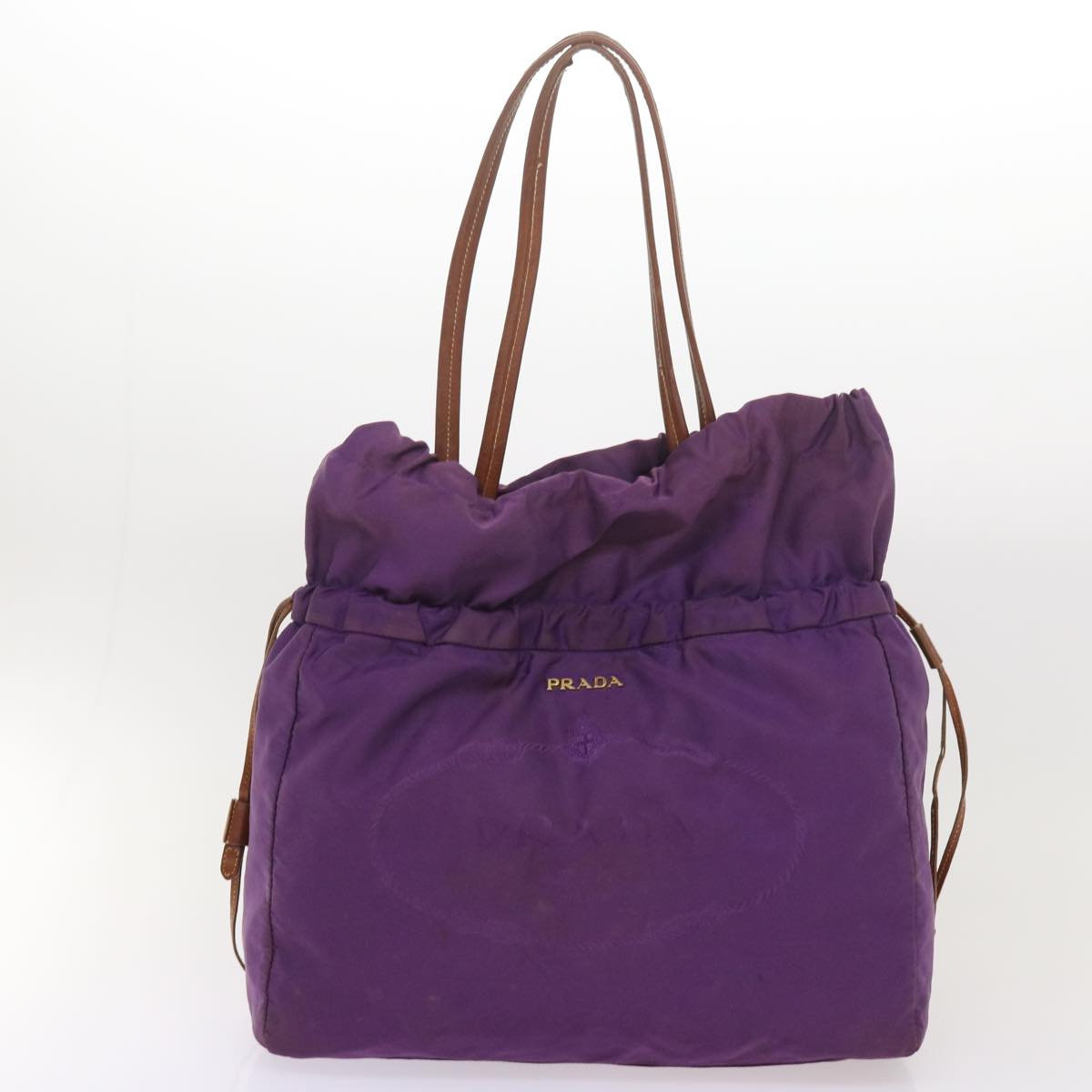Luxury PradaTote Bag Nylon 2Set Purple Black bs12552
