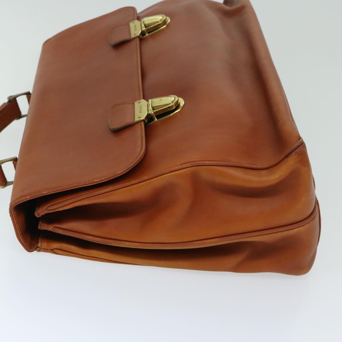 Luxury PradaHand Bag Leather Brown bs12617