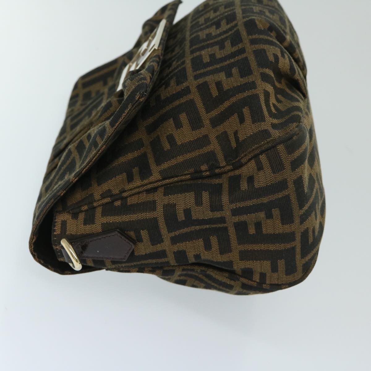 Luxury FendiZucca Canvas Shoulder Bag Brownbs12711