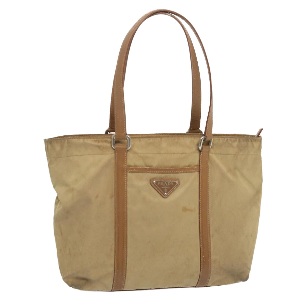 Luxury PradaTote Bag Nylon Beige bs12803