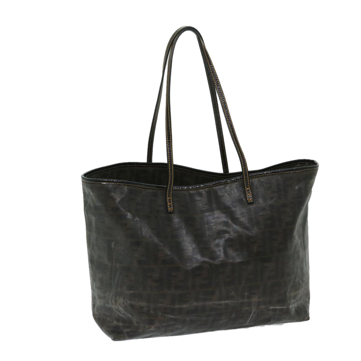 Luxury FendiZucca Canvas Tote Bag Brownbs12871