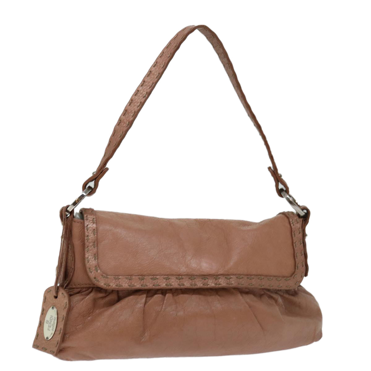 Luxury FendiCeleria Shoulder Bag Leather Pinkbs12905