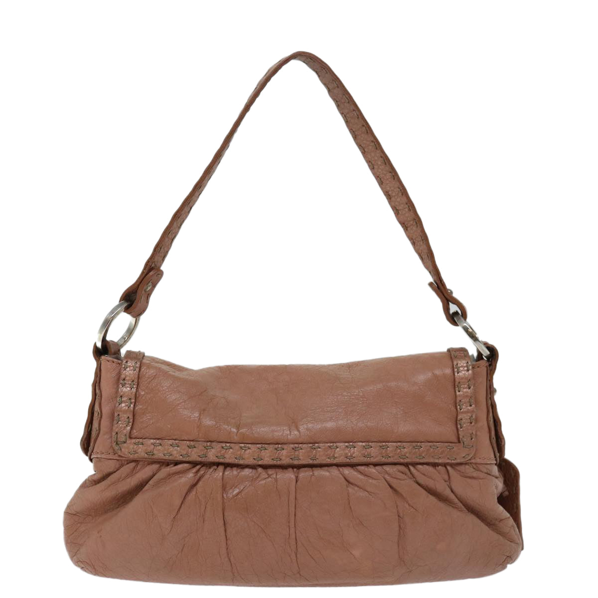 Luxury FendiCeleria Shoulder Bag Leather Pinkbs12905
