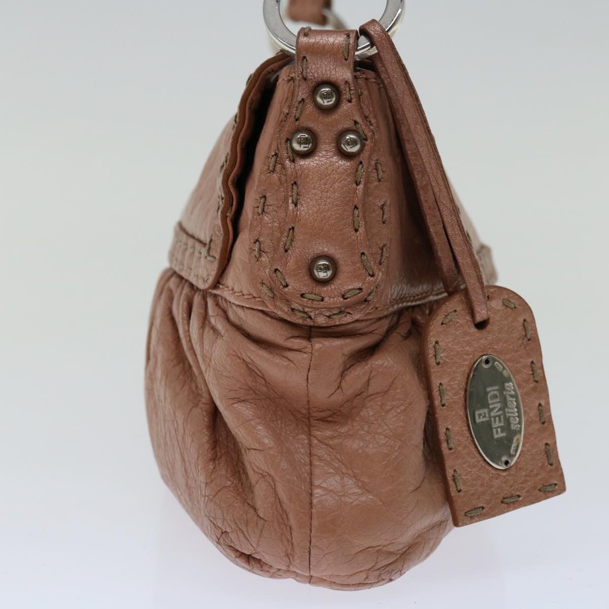 Luxury FendiCeleria Shoulder Bag Leather Pinkbs12905