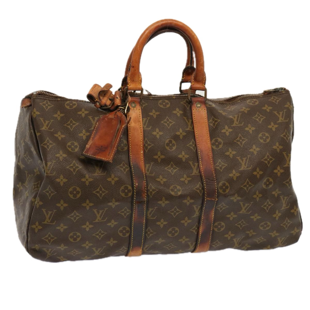 LOUIS VUITTON Monogram Keepall 45 Boston Bag Old model M41428 LV bs13016