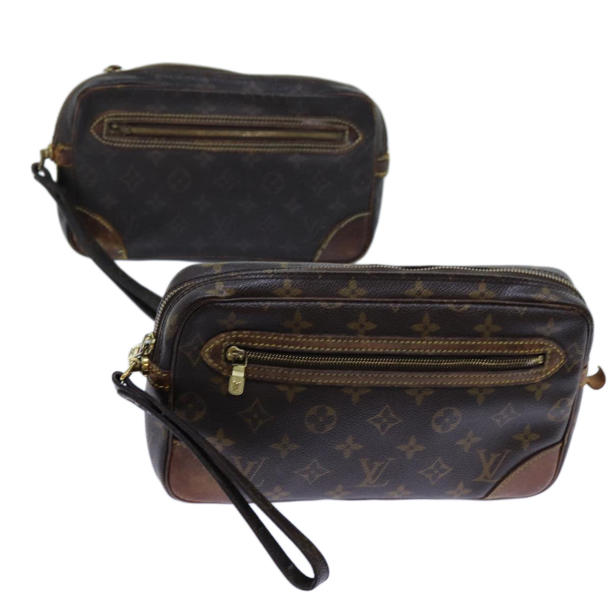 LOUIS VUITTON Monogram Clutch Bag 2Set LV bs13017