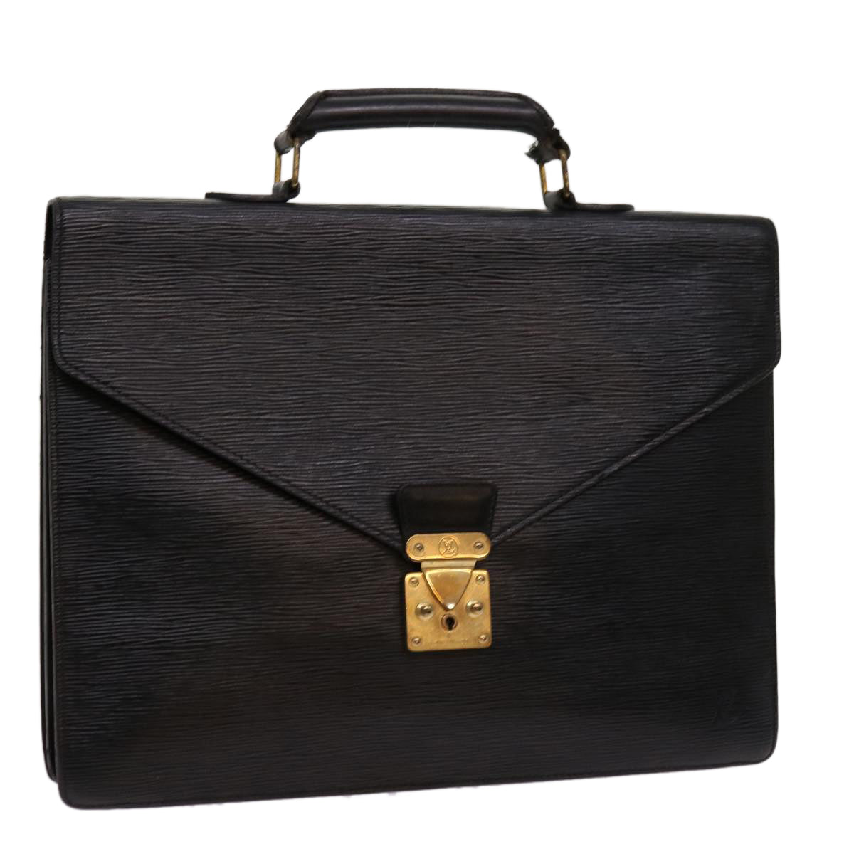 LOUIS VUITTON Epi Serviette Conseiller Briefcase Black M54422 LV bs13055