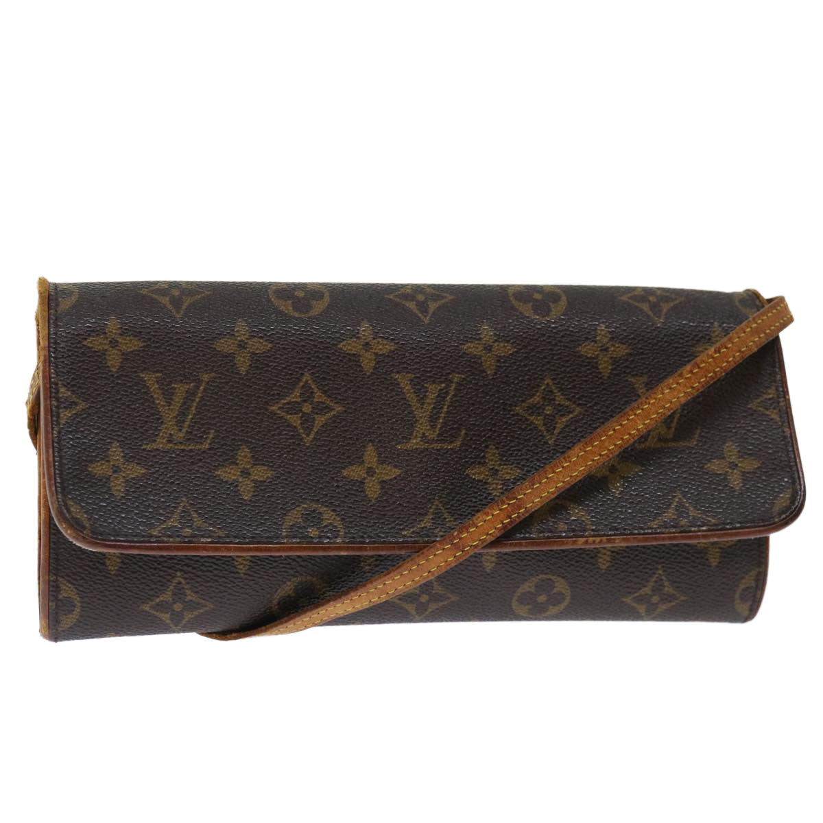 LOUIS VUITTON Monogram Pochette Twin GM Shoulder Bag M51852 LV bs13083