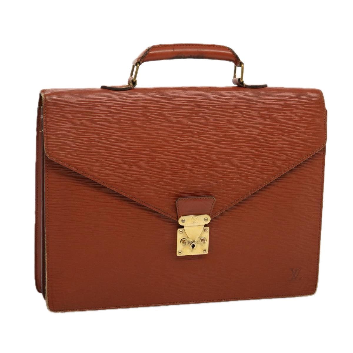 LOUIS VUITTON Epi Serviette Conseiller Briefcase Brown M54423 LV bs13102