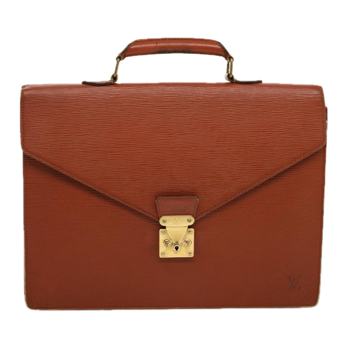 LOUIS VUITTON Epi Serviette Conseiller Briefcase Brown M54423 LV bs13102