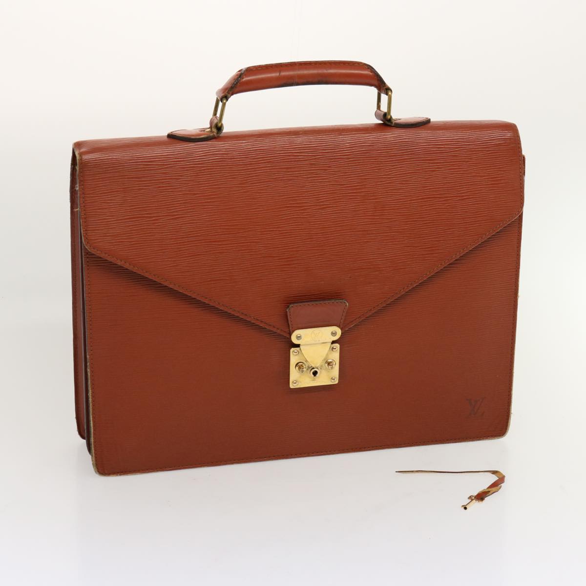 LOUIS VUITTON Epi Serviette Conseiller Briefcase Brown M54423 LV bs13102