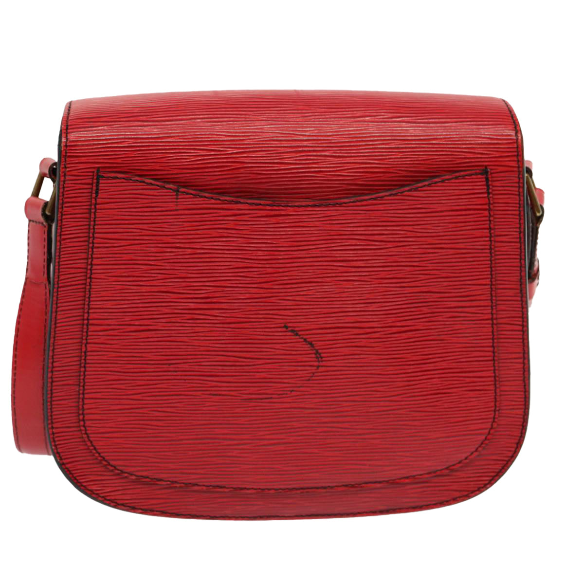 LOUIS VUITTON Epi Saint Cloud GM Shoulder Bag Red M52197 LV bs13110