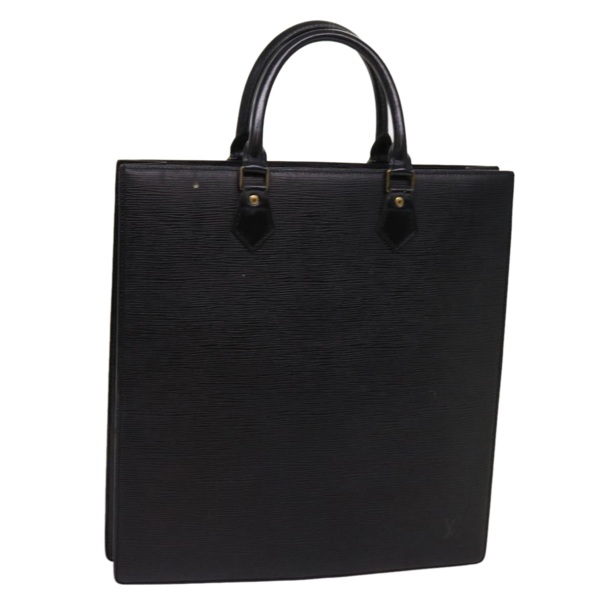 LOUIS VUITTON Epi Sac Plat Hand Bag Black M59082 LV bs13115