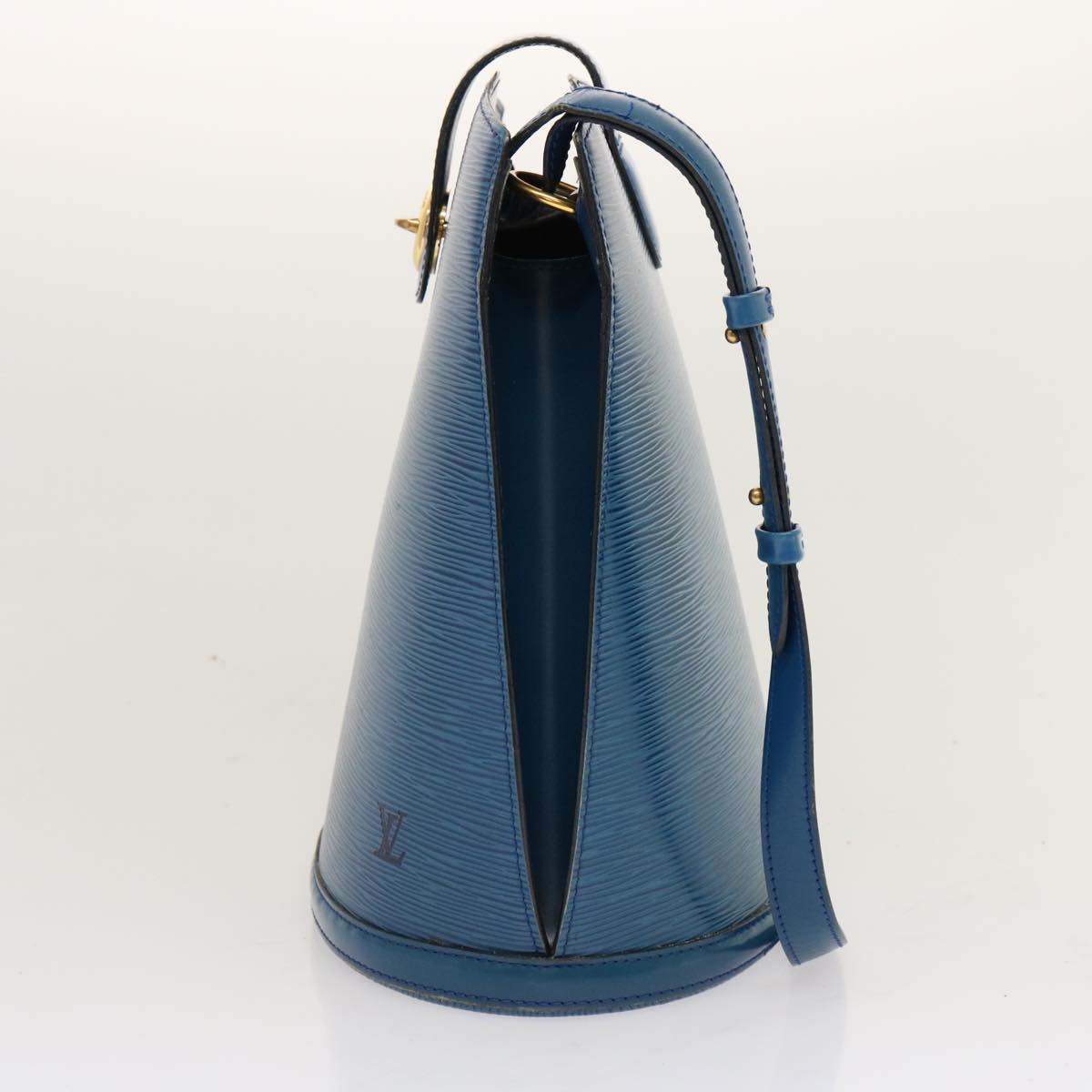 LOUIS VUITTON Epi Cluny Shoulder Bag Blue M52255 LV bs13116