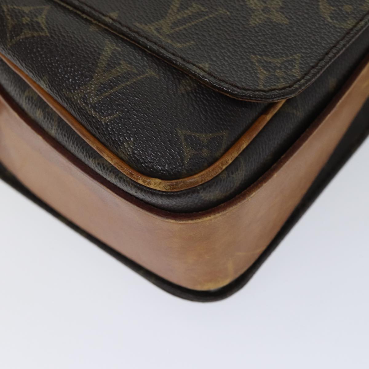 LOUIS VUITTON Monogram Cartouchiere GM Shoulder Bag Vintage M51252 bs13169