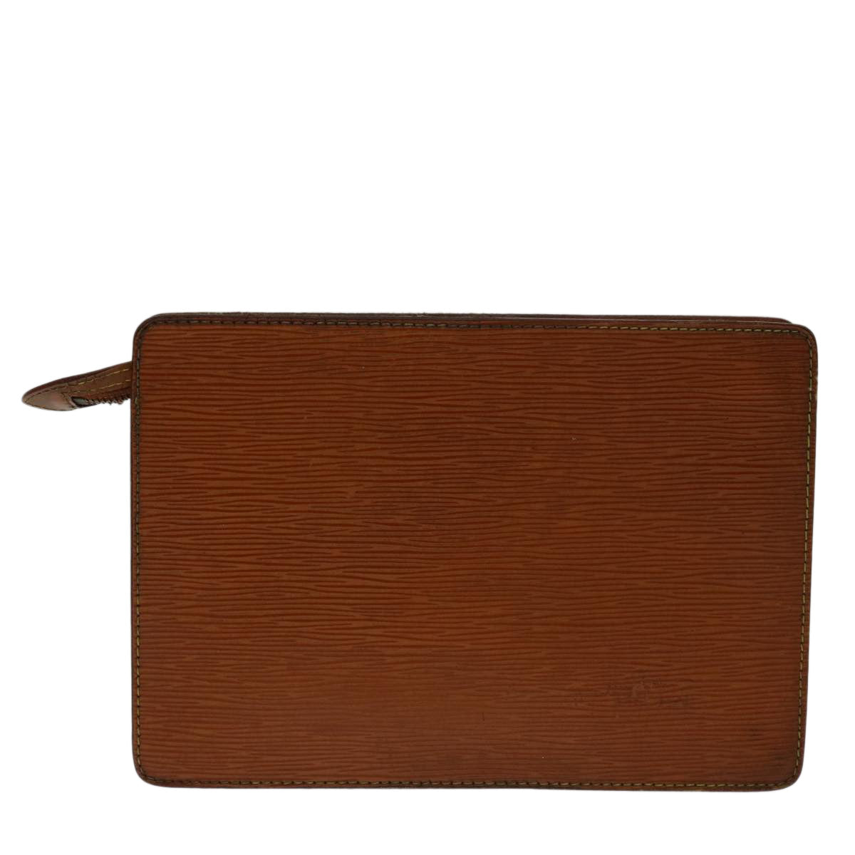 LOUIS VUITTON Epi Pochette Homme Bag Brown Zipang gold M52528 LV bs13172