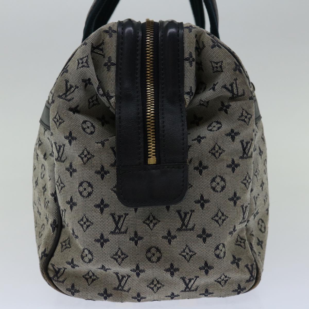 LOUIS VUITTON Monogram Mini Josephine GM Hand Bag Blue M92211 LV bs13173