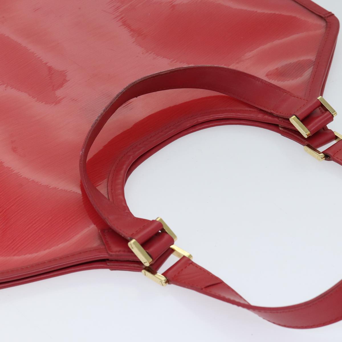 LOUIS VUITTON Epi Plage Lagoon Bay Tote Bag Red M92150 LV bs13233