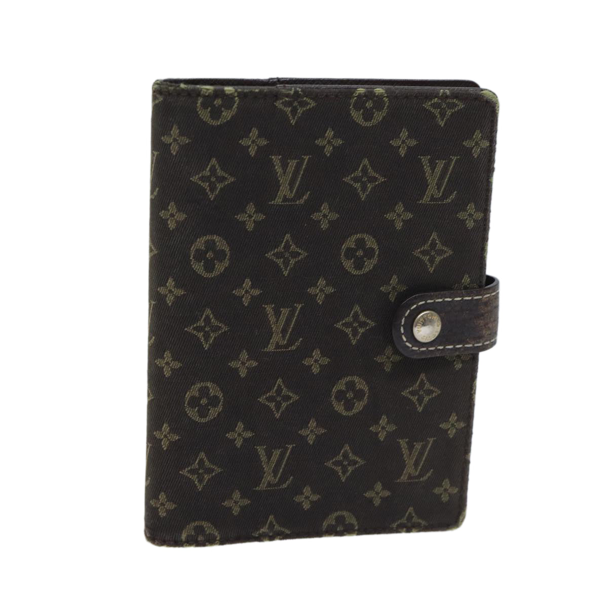 LOUIS VUITTON Mini Lin Agenda PM Day Planner Cover Ebene R20916 LV bs13261