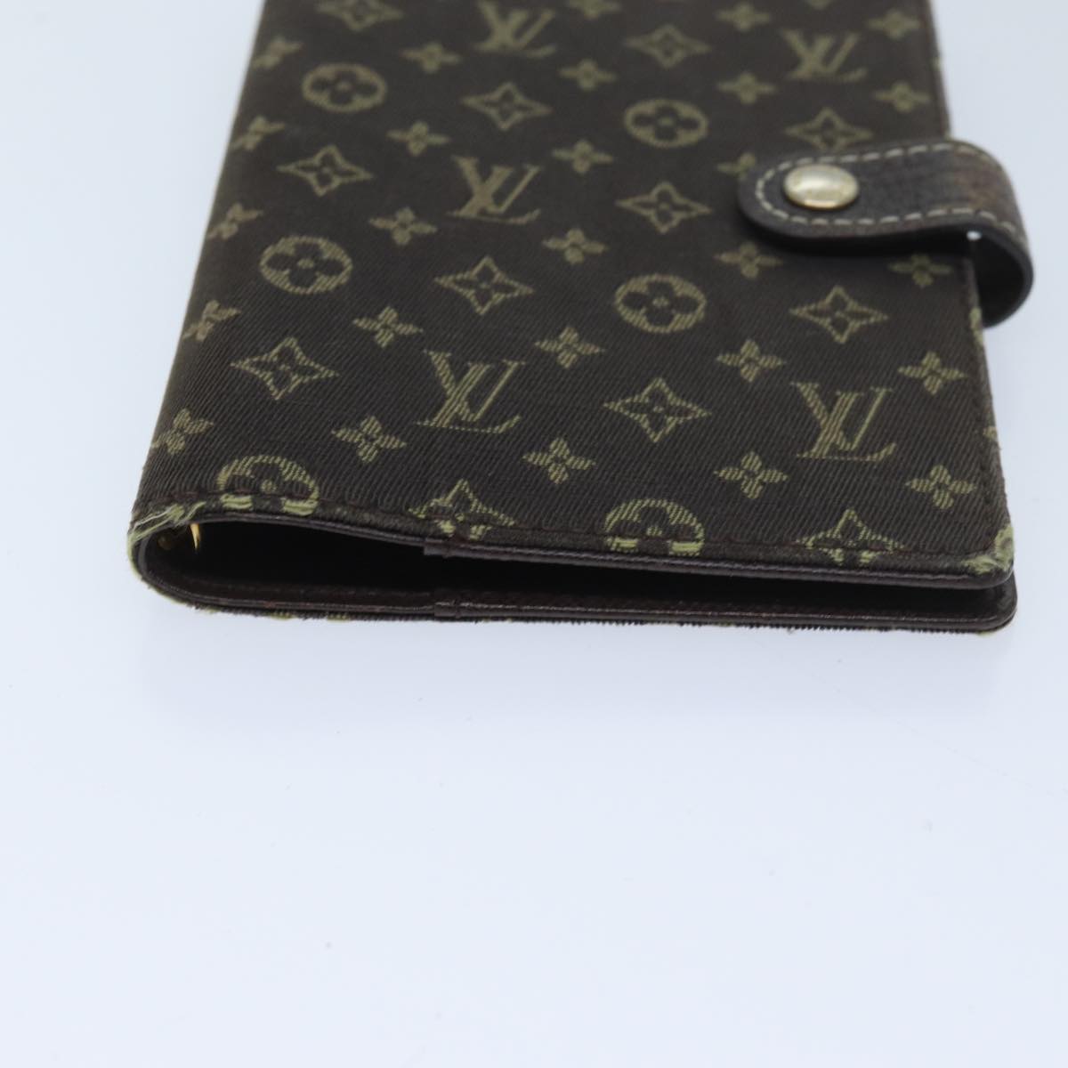 LOUIS VUITTON Mini Lin Agenda PM Day Planner Cover Ebene R20916 LV bs13261