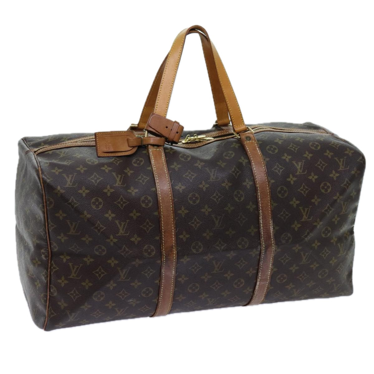 LOUIS VUITTON Monogram Sac Souple 55 Boston Bag M41622 LV bs13264