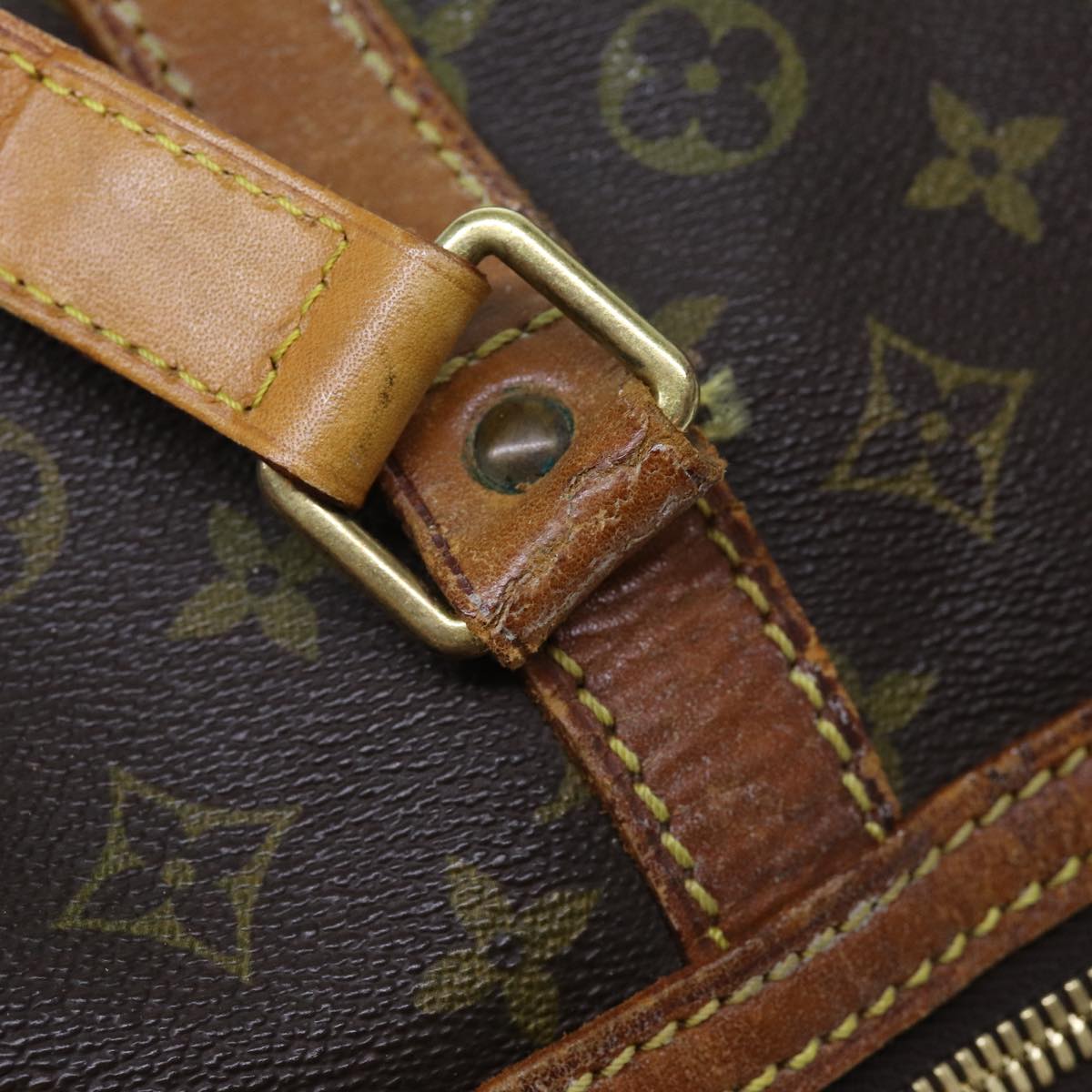 LOUIS VUITTON Monogram Sac Souple 55 Boston Bag M41622 LV bs13264