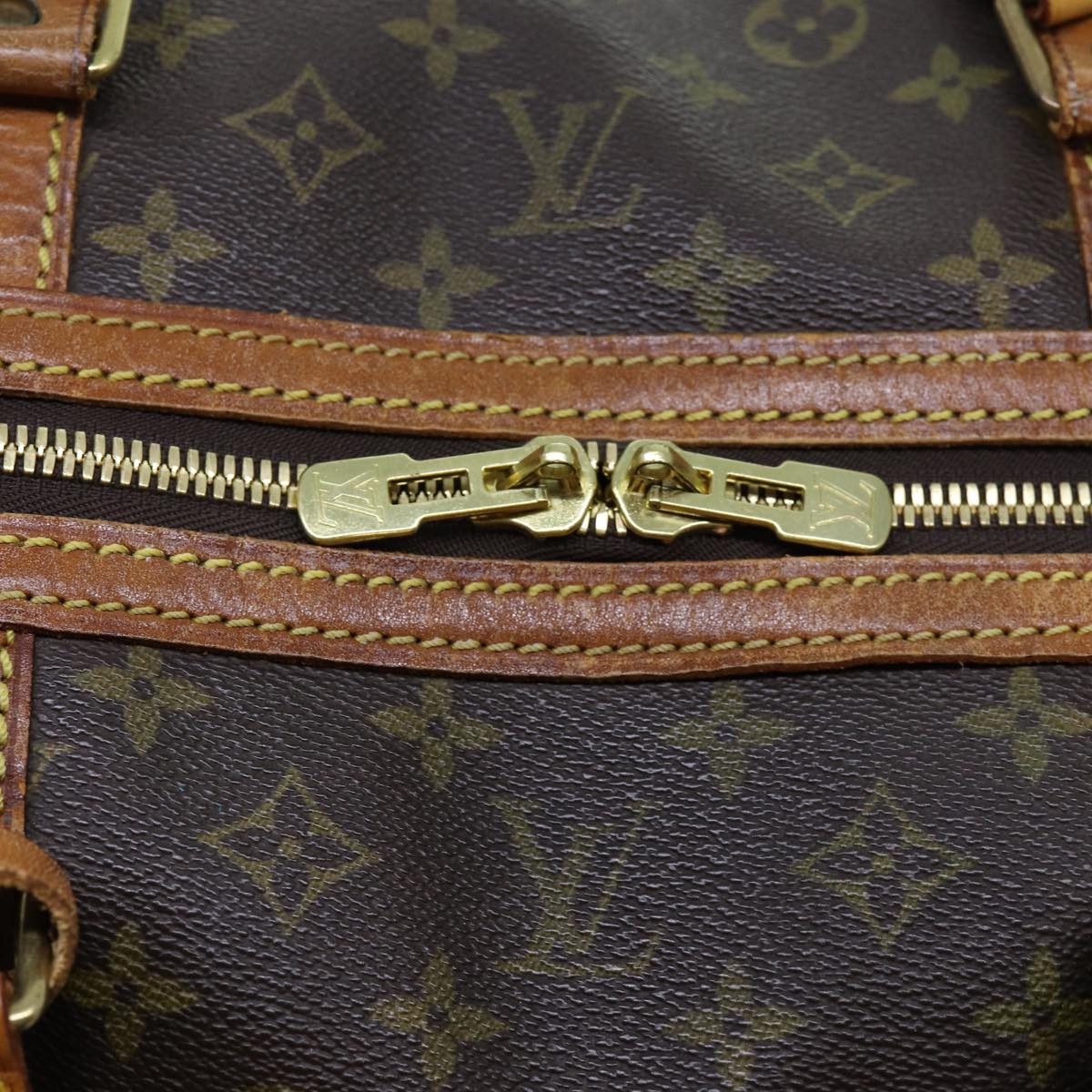 LOUIS VUITTON Monogram Sac Souple 55 Boston Bag M41622 LV bs13264