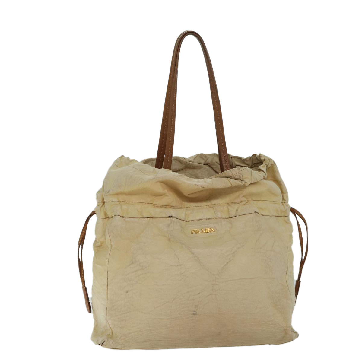 Luxury PradaShoulder Bag Leather Beige bs13274