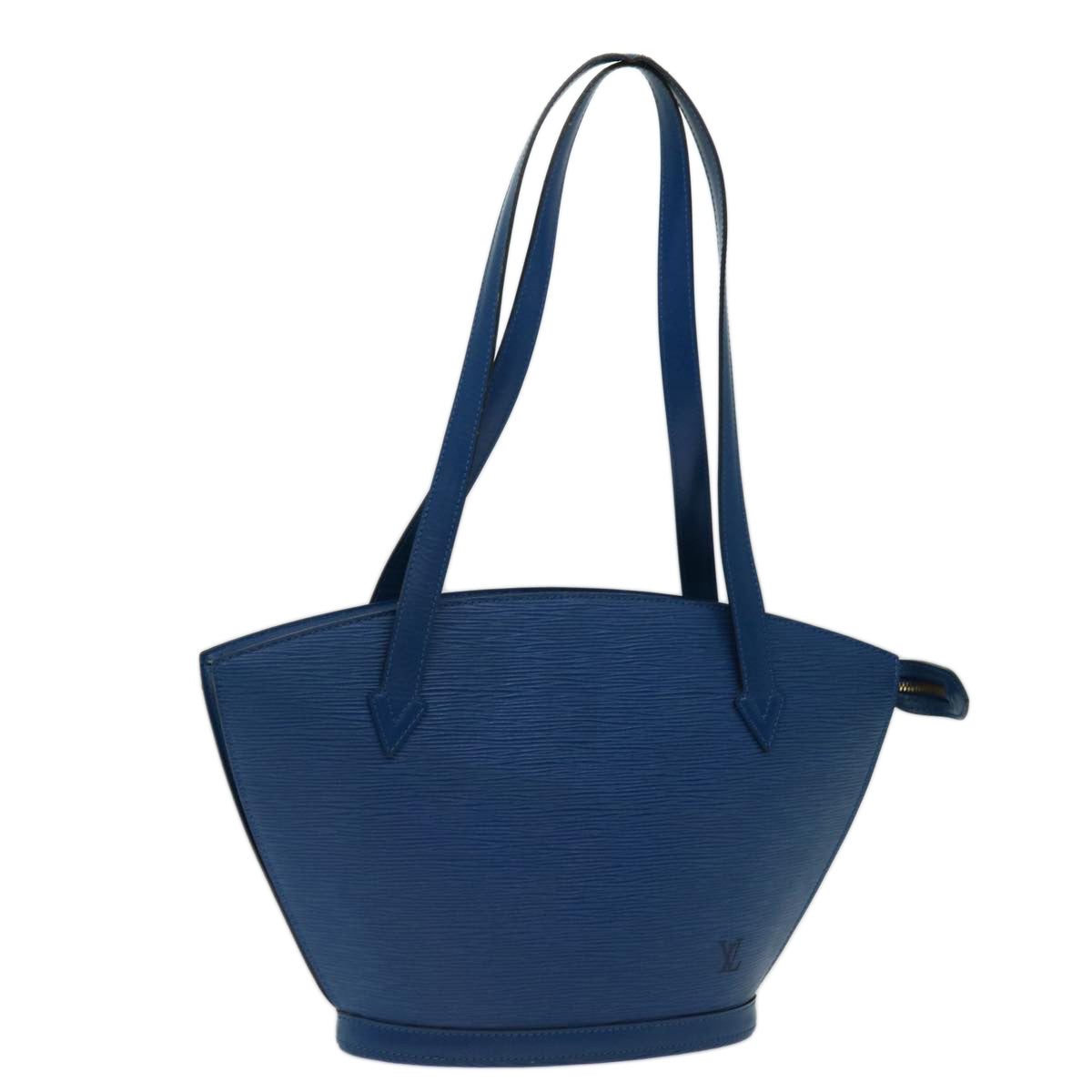 LOUIS VUITTON Epi Saint Jacques Poignees Long Hand Bag Blue M52265 bs13278