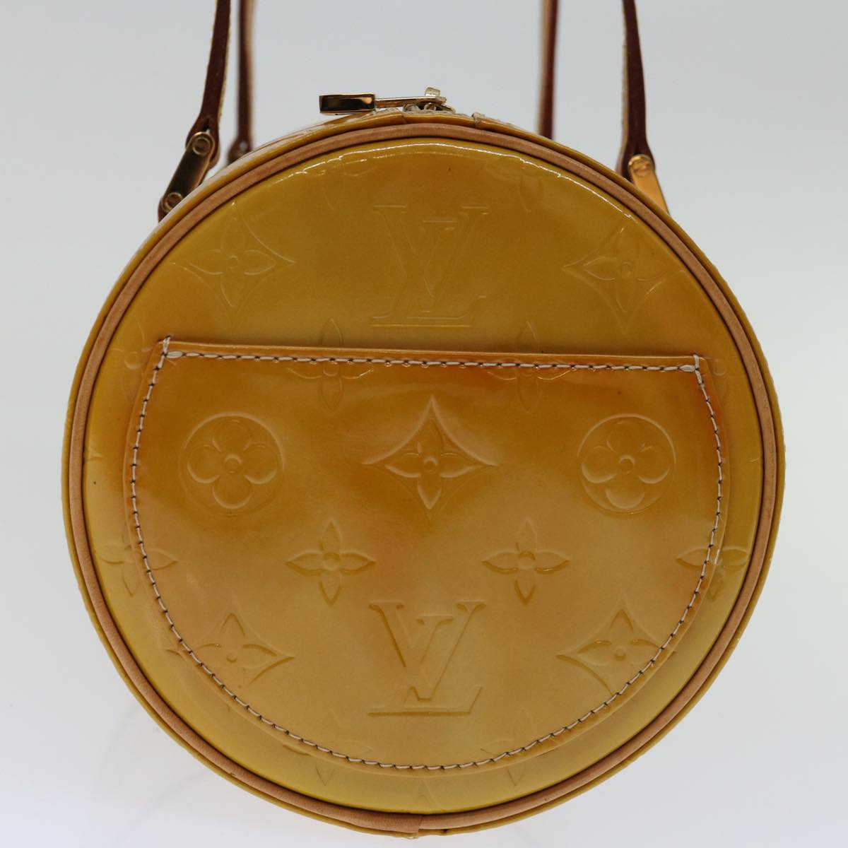 LOUIS VUITTON Monogram Vernis Bedford Hand Bag Beige M91006 LV bs13340