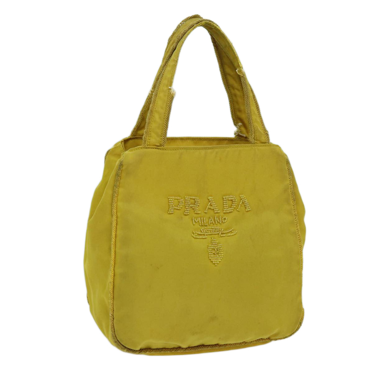 Luxury PradaHand Bag Nylon Yellow bs13368