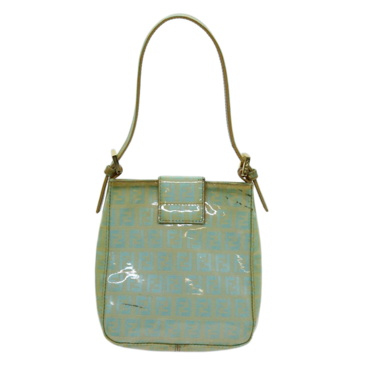 Luxury FendiZucchino Canvas Hand Bag Greenbs13377