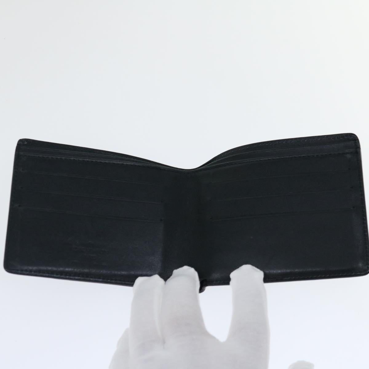 LOUIS VUITTON Nomad Multipuru Wallet Leather Black LV bs13444
