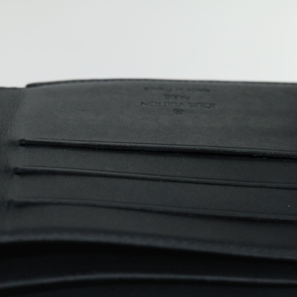 LOUIS VUITTON Nomad Multipuru Wallet Leather Black LV bs13444