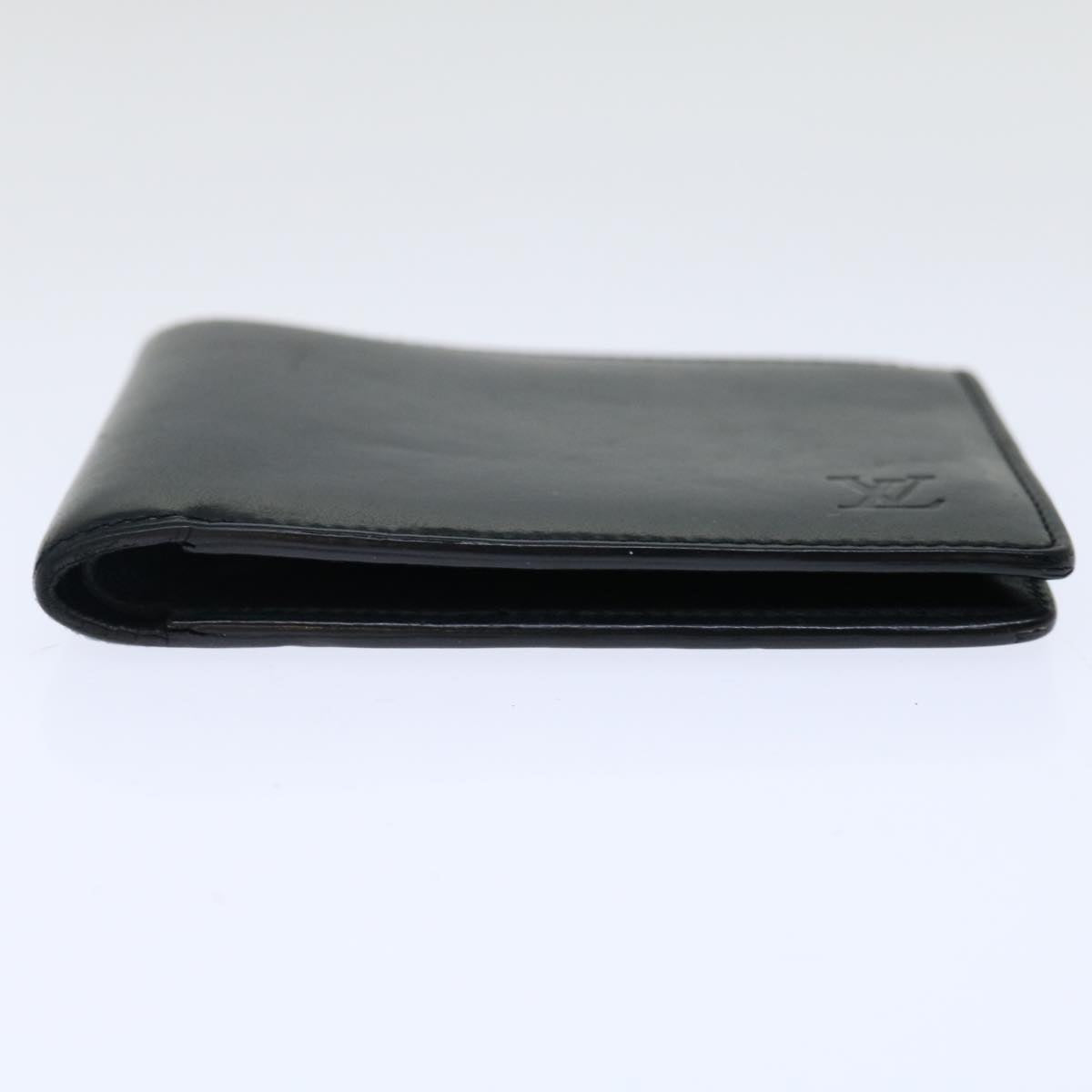 LOUIS VUITTON Nomad Multipuru Wallet Leather Black LV bs13444