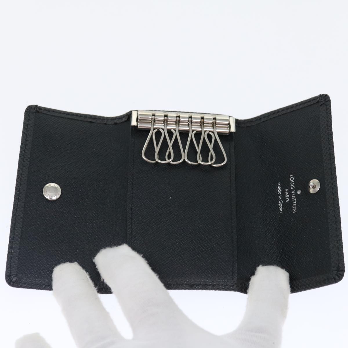 LOUIS VUITTON Taiga Multicles6 Key Case Ardoise M60532 LV bs13446