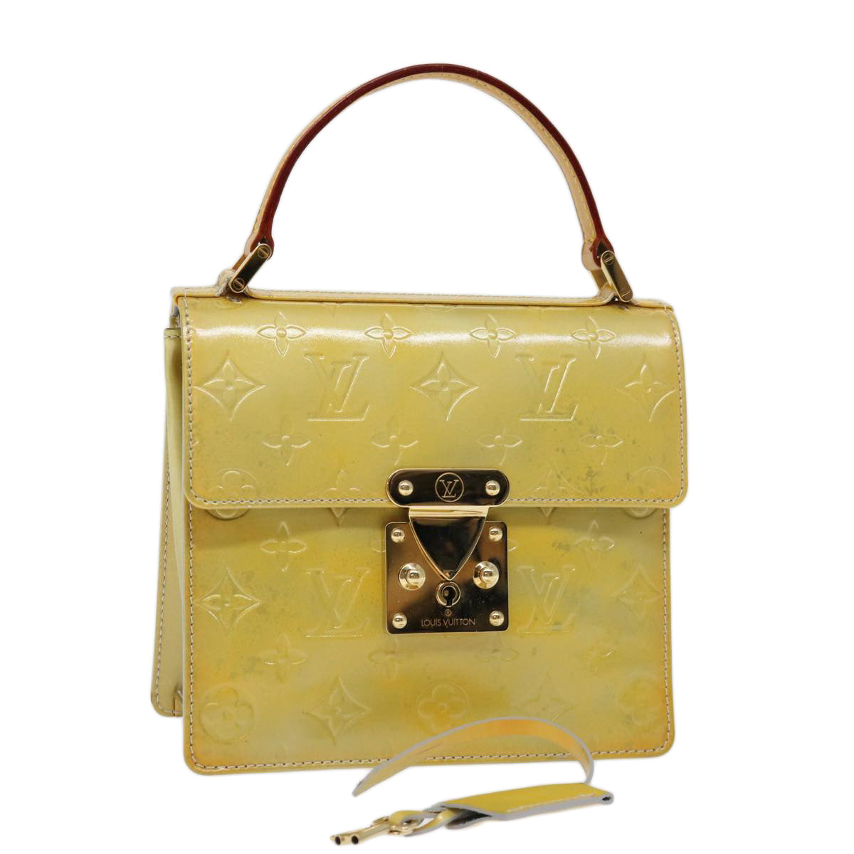 LOUIS VUITTON Monogram Vernis Spring street Hand Bag Gris M91029 LV bs13447