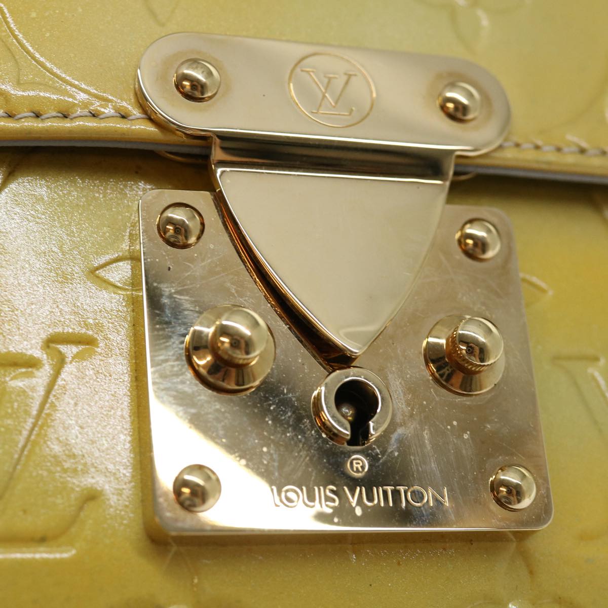 LOUIS VUITTON Monogram Vernis Spring street Hand Bag Gris M91029 LV bs13447